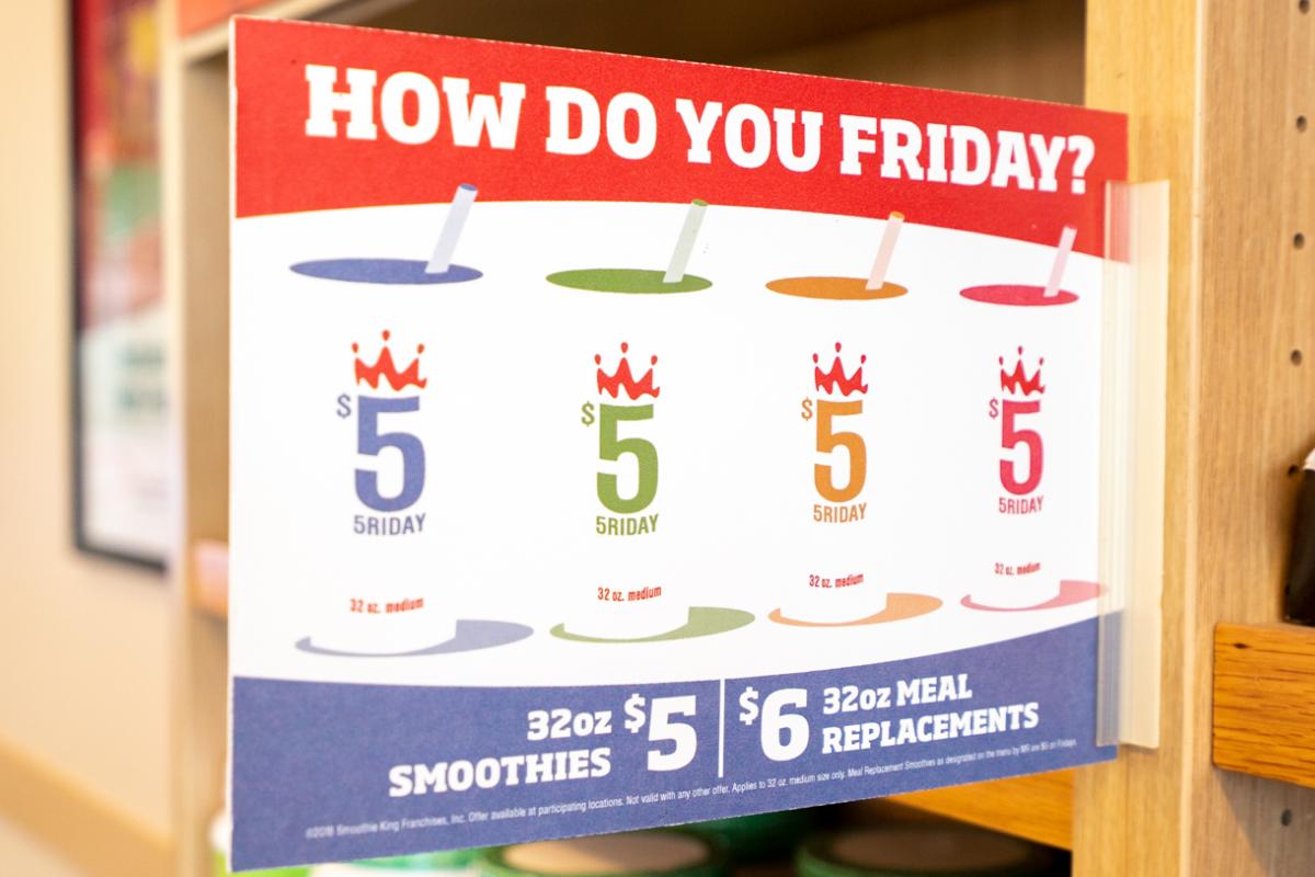SKRuston's tweet photo. Fri-YAY! The best Friday's start with Smoothie King. 😎 https://t.co/Tnk9ByltF8