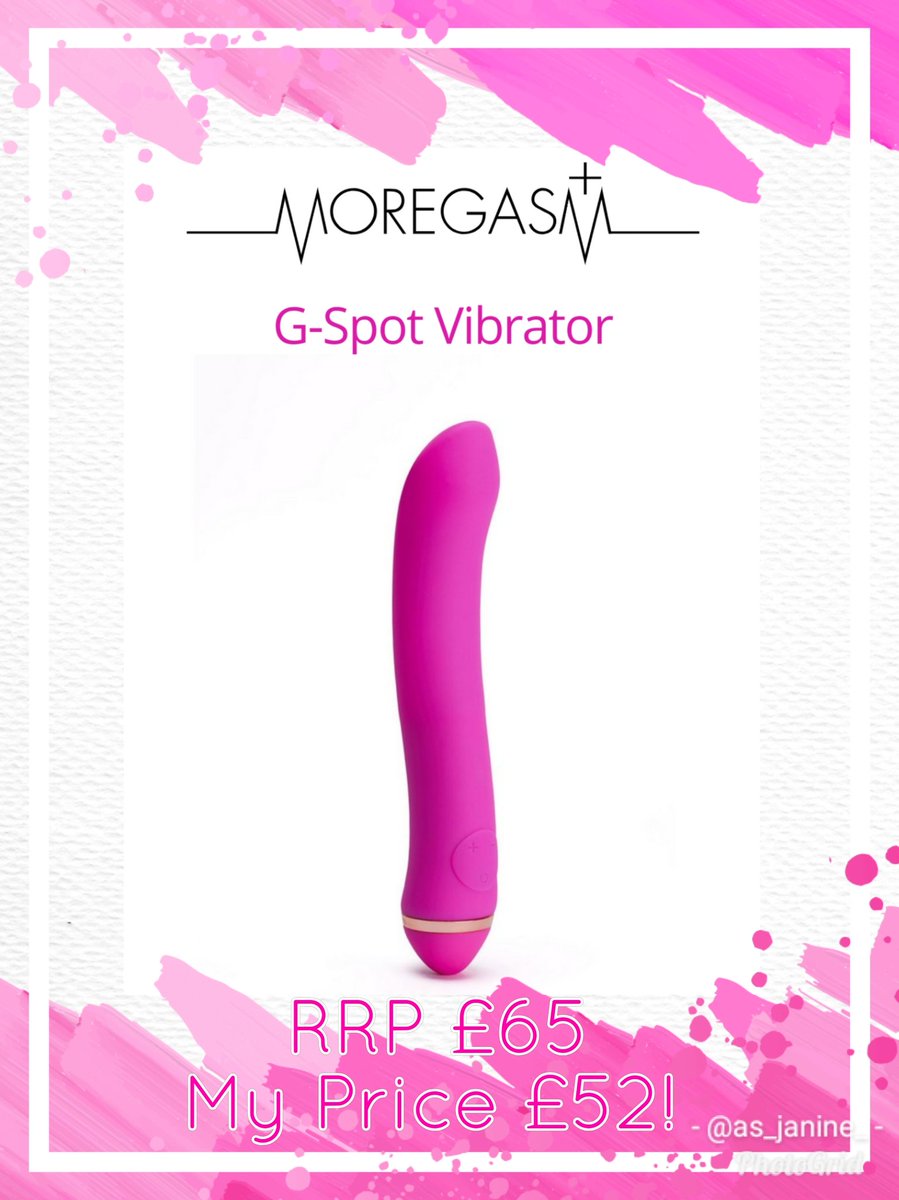 AS_Janine's tweet photo. I will be offering 20% off of ALL Moregasm+ products until Monday! That means you can get your hands on our Moregasm+ G Spot Vibrator for just £52 with FREE postage and packaging!
Message me to order ❤️
.
.
.
.
#annsummers #moregasm #sextoys https://t.co/5KPKmb9mQ1