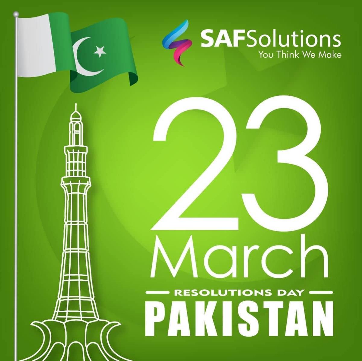 SAFSolution's tweet image. Happy Pakistan day from  @SAFSolution