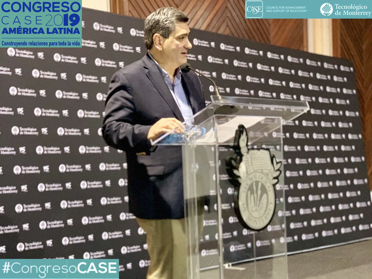 CASELatam's tweet photo. El rector del @TecdeMonterrey, @david_garza, dio por clausuradas las actividades del #CongresoCASE América Latina 2019. https://t.co/sTklsGmiY3