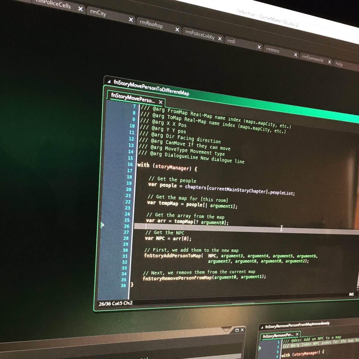 KaijuGames's tweet photo. #RefactorFriday! While not incredibly exciting, it's important to take time from working on new code to look back at old code and see how it can be improved. @YoYoGames
#indie #indiegames #undertale #detective #coding #gamemaker #gms2 #wip #FridayMotivation #followfriday https://t.co/CWE4R4aTfp