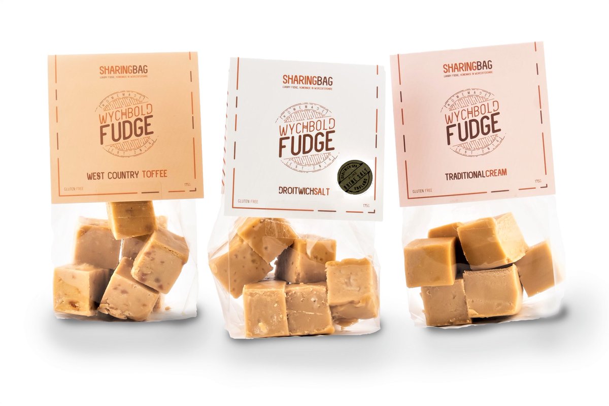 wychboldfudge's tweet photo. Our Sharing Bags are proving a real hit with customers. Theyβre homemade and packaged in our family kitchen. Available in a number of quality local outlets, online and our Worcester High Street stall. #homemade #fudge #droitwichsalt #traditionalcream #westcountrytoffeefudge https://t.co/q9j3b5filE