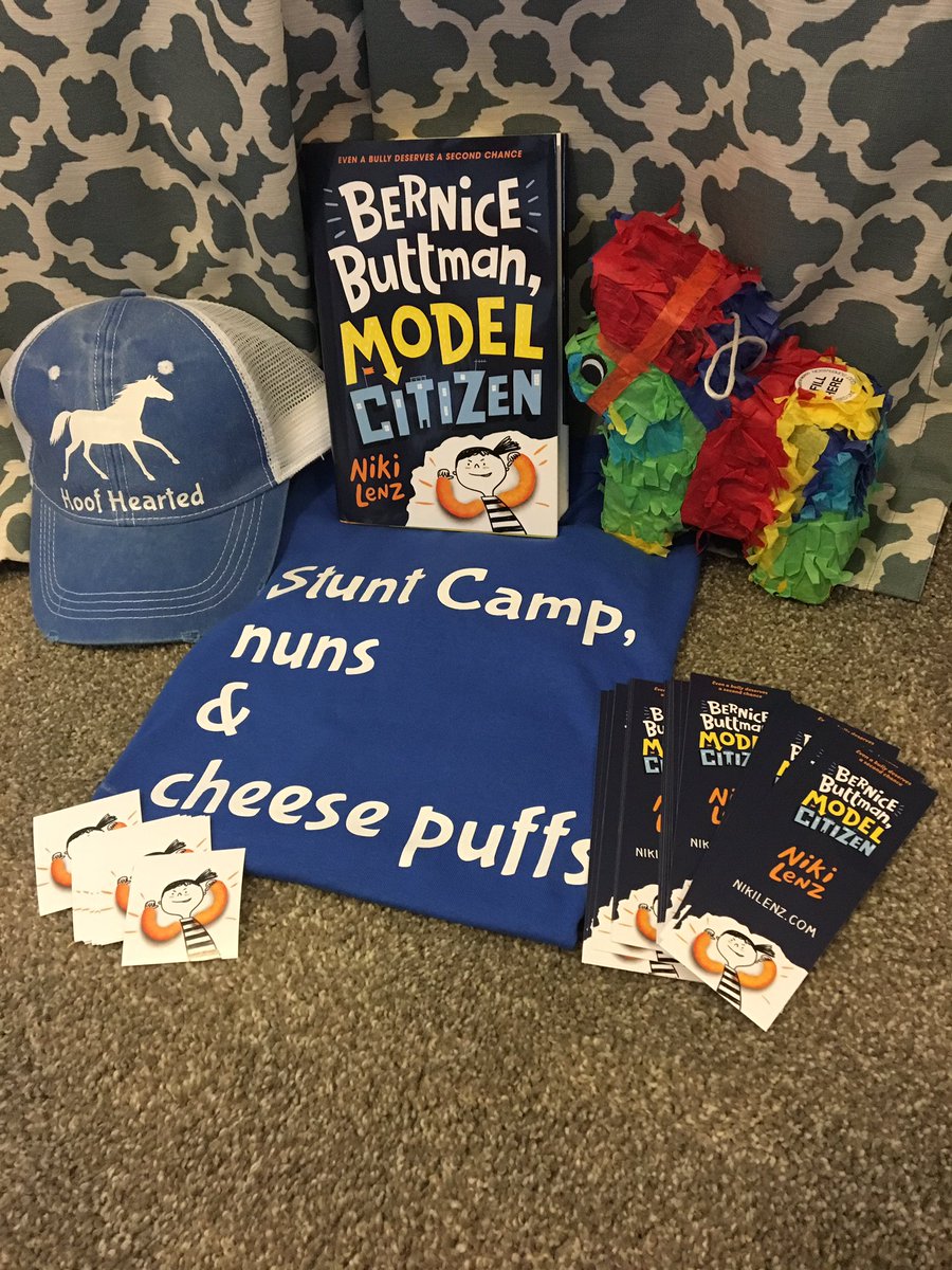 NikiRLenz's tweet photo. If you are a #teacher or #librarian who has preordered BERNICE, make sure you message me your address! I’ll send you swag and enter you in the drawing for the grand prize! Drawing on MONDAY!!! https://t.co/gPlOxDIimZ