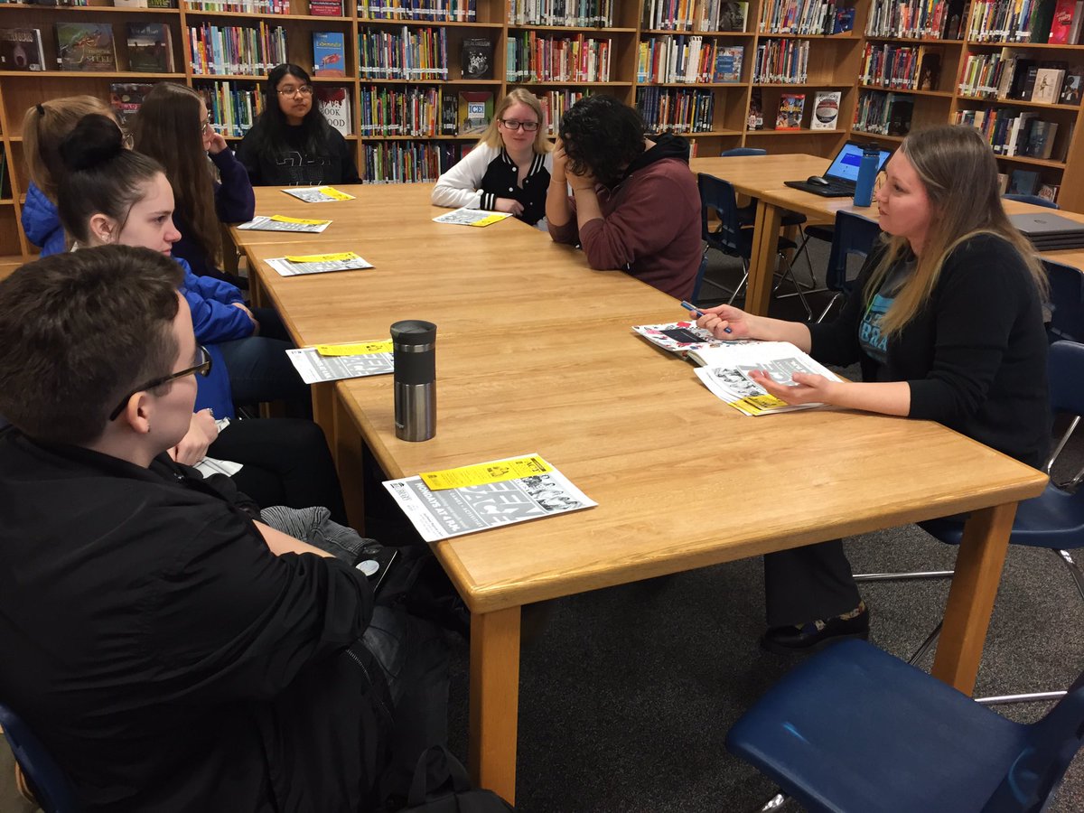 valleyhslibrary's tweet photo. So excited to partner with @LFPL Teen Librarian, Rachel Anger, for this next round of library book club! #JCPSLibraries #JCPSReads @ValleyViking003 @JCPSLMSDrLynn @JCPS_LMS https://t.co/tHNxQ3JzDo