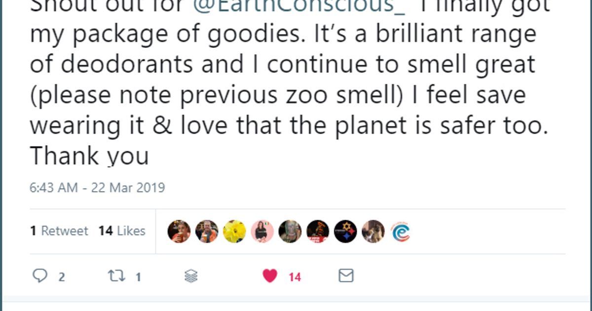 OurGreenerLife's tweet photo. Social media shout-outs for my @incredibusy client Earth Conscious Natural Deodorant https://t.co/Onw7RmWQ4x https://t.co/EQndP1I17X