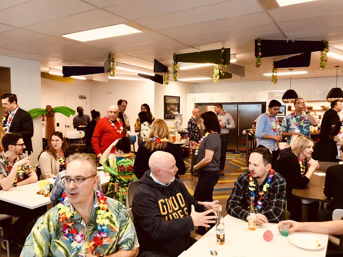 Tin_Acious's tweet photo. Let’s beat the winter blues . #hawaiianshirt day @CalianGroup #lifeatcalian https://t.co/wHNxTz8vIh