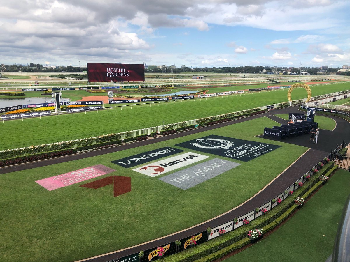 Australian Turf Club (@aus_turf_club) on Twitter photo Rosehill Gardens track update for <a href="/Longines/">Longines Watch Co.</a> Golden Slipper Day:
Track - Heavy 8
Peno - 5.88
Rail - 3m
Weather - Fine, Max 29
Irrigation last 24hrs - 0mm
Irrigation last 7 days - 0mm
Rainfall last 24hrs - 3.5mm
Rainfall last 7 days - 132mm #theraces #rosehillgardens Rosehill Gardens track update for <a href="/Longines/">Longines Watch Co.</a> Golden Slipper Day:
Track - Heavy 8
Peno - 5.88
Rail - 3m
Weather - Fine, Max 29
Irrigation last 24hrs - 0mm
Irrigation last 7 days - 0mm
Rainfall last 24hrs - 3.5mm
Rainfall last 7 days - 132mm #theraces #rosehillgardens