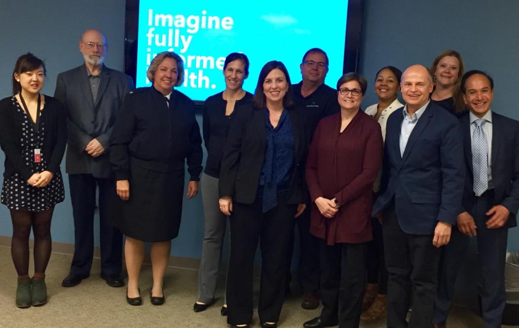 CMSGov's tweet photo. #CMSRO 9 wrapped up its visit to Arizona by speaking with the staff at @AZHealthCurrent.  Lots of great discussion on advancing health IT #interoperability &amp; patient access in Arizona. Read &amp; comment on CMS’s proposed rule here: https://t.co/qA2qsGT25s. #MyHealthEData #CMSInterop https://t.co/9G3IaYMsmx