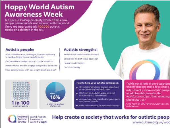 amandawebb33's tweet photo. Please support World Autism Awareness Week - 1st - 7th April 2019 #AutismAwareness #AutismAwarenessWeek https://t.co/HcUA8gZ9XM