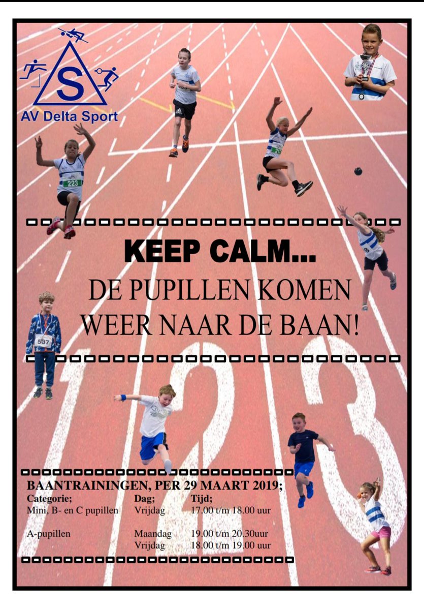 Volgende week 29 maart trainen de pupillen weer buiten!!!