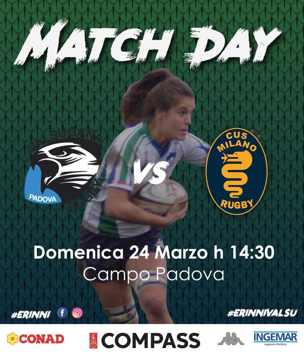 Daniela Modesti (@mscontryside) on Twitter photo Tutte pronte alla ripresa del campionato <a href="/Federugby/">Italrugby</a>, forza Erinni <a href="/CusFans/">Erinni Cus Milano rugby fan club</a> <a href="/CusMilanoRugby/">Cus Milano Rugby</a> il <a href="/Valsugana_Rugby/">Valsugana Rugby PD</a> ci aspetta!!! ππ¦
Tutte pronte alla ripresa del campionato <a href="/Federugby/">Italrugby</a>, forza Erinni <a href="/CusFans/">Erinni Cus Milano rugby fan club</a> <a href="/CusMilanoRugby/">Cus Milano Rugby</a> il <a href="/Valsugana_Rugby/">Valsugana Rugby PD</a> ci aspetta!!! ππ¦