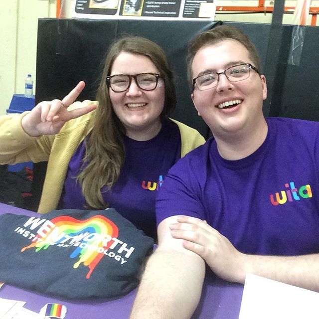 Queer_Leopard's tweet photo. Instagram: Representing at Accepted Students Day! https://t.co/gi5VXktjzs https://t.co/gwR6z4beVC