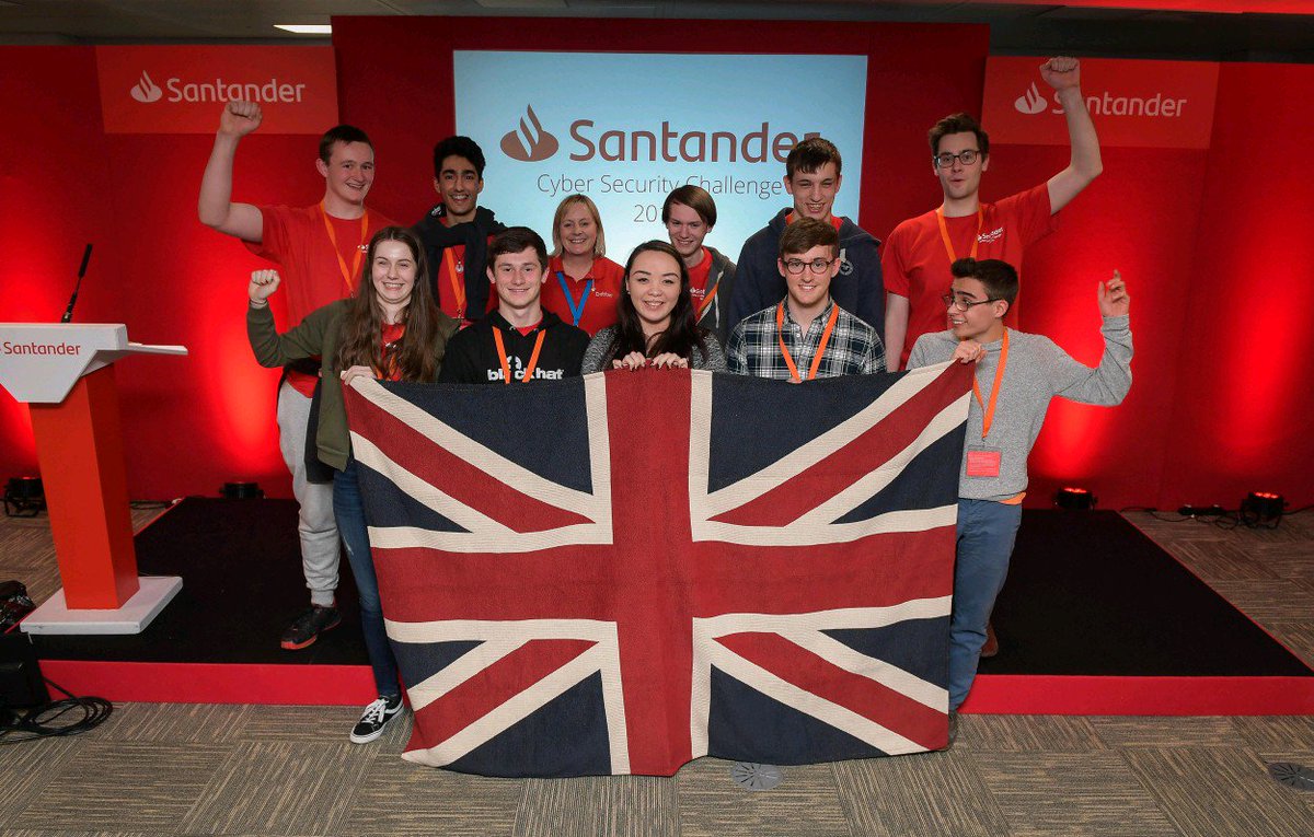 CySecCol's tweet photo. Huge thanks to @santanderuk for hosting, and @RangeForce for writing, the excellent @Cyberchallenge #ECSC2019 Team UK qualifying competition. Following a day of intense gameplay here are this year's team who will be representing the UK in the European finals in Bucharest ... https://t.co/K6i9VmupTs