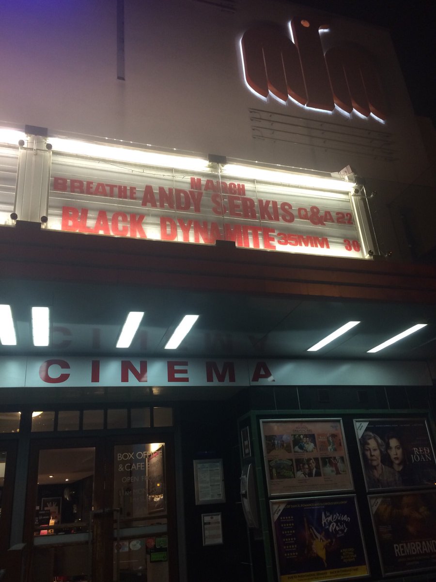 best2vilmabanky's tweet photo. Now @Phoenixcinema for another special event fundraiser for #savethephoenix campaign. Andy Serkis giving a Q&A for a screening of BREATHE, his directorial debut. Please help to keep this cinema independent & donate whatever you can! https://t.co/klBQ8iTf46 https://t.co/7aSSe0AhVI