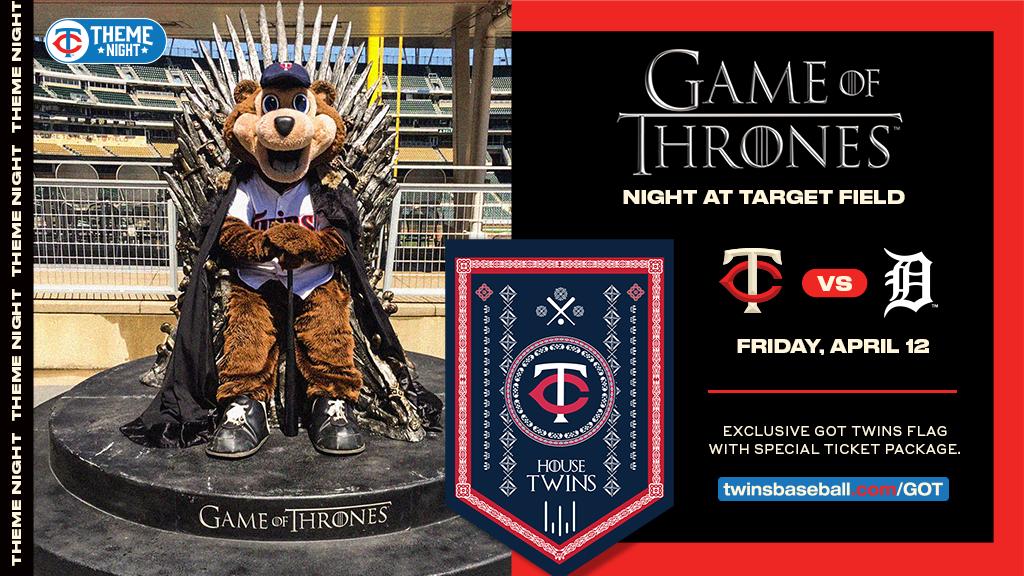 Twins's tweet photo. What would you do #ForTheThrone?

How about attend Game of Thrones Night at Target Field?! https://t.co/0QNDgjHopM #MNTwins #GoTMLB https://t.co/ncvi2RFqTy