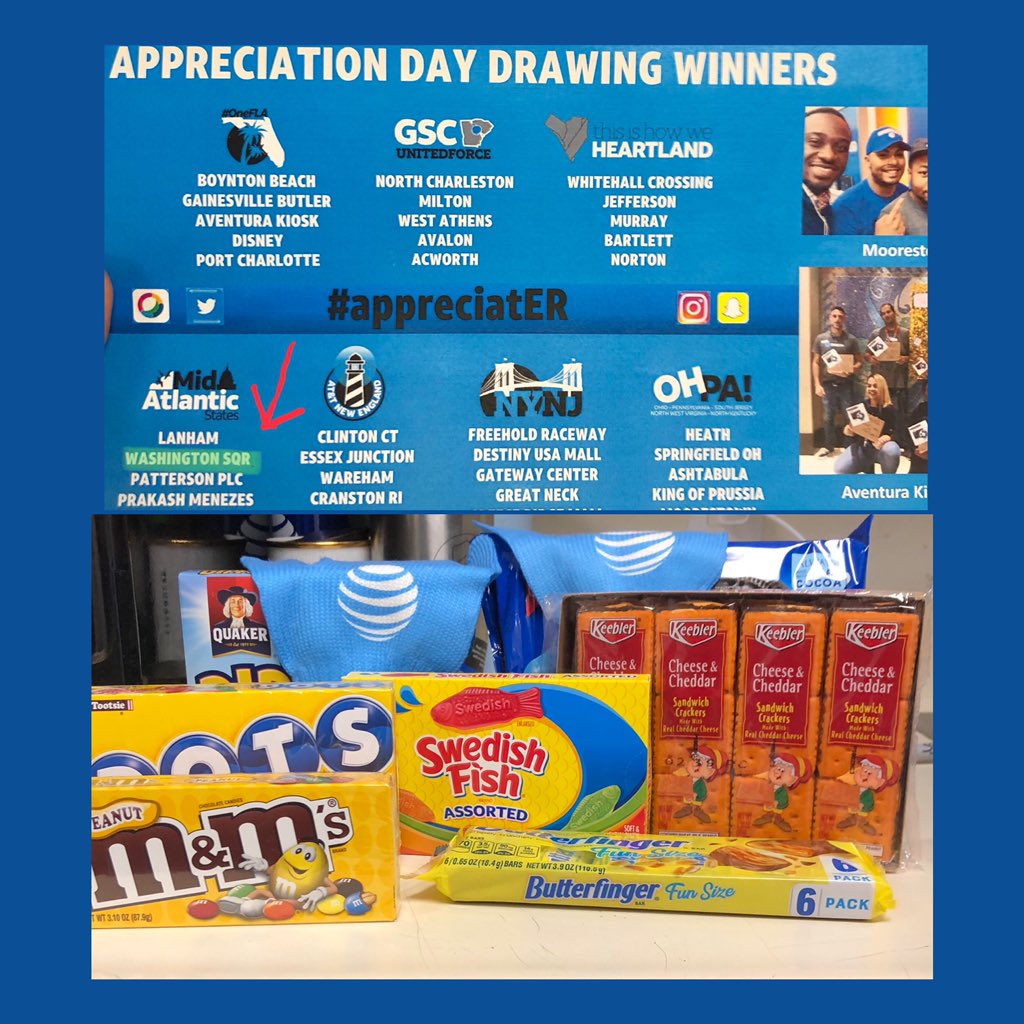 Gotta love how AT&amp;T appreciates those that do. Love the snacks, and yes, those are Oreos in the back. #AppreciatER #Xecutors #Regulators #DaSquare