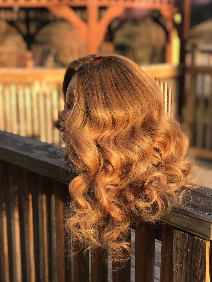 SpradlinLeah's tweet photo. So excited for #skillsusa with my mannequin that I lightened and shadow rooted!! It took a long time and thank you @TRogers_Cosmo for letting me stay after to work on it!! @NewCte https://t.co/588cV4PeO5