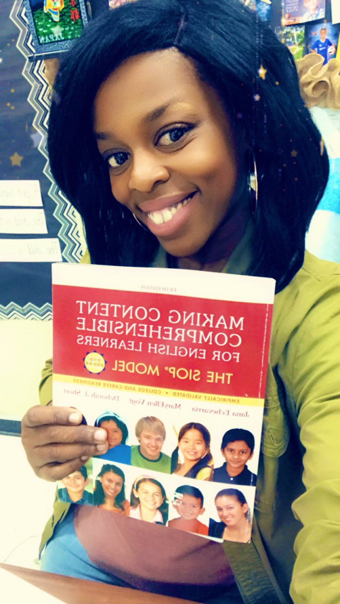SHENIQUAJ0HNS0N's tweet photo. Ready for the #EllChat_BkClub 17.0 chat!! #ESLPD #SIOP @SIOPModel @PearsonPreK12 #bookie https://t.co/fURy2YlR2j