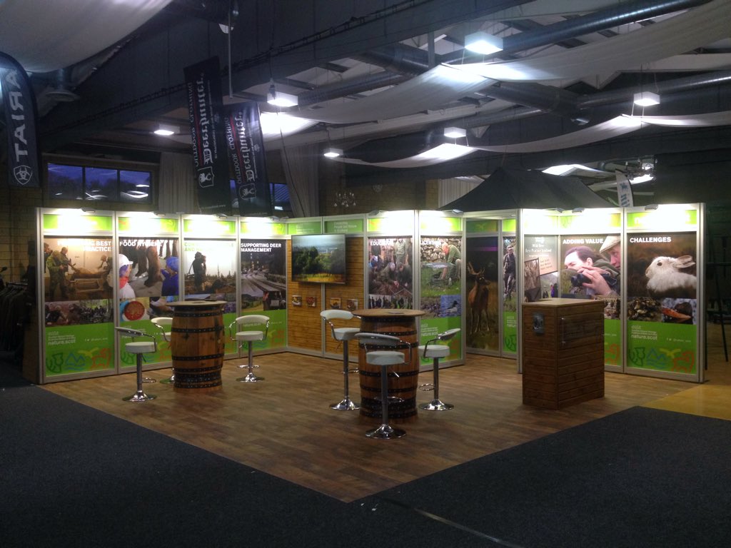 Looking forward to seeing lots of deer management practitioners this weekend <a href="/deerstalkfair/">Deer Stalking Fair</a> #Kelso. 
Our staff will be split between the <a href="/nature_scot/">Former NatureScot account</a> stand and the <a href="/WDBPGuides/">Wild Deer Best Practice</a> theatre area. Come and see us!