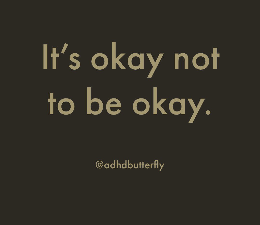 ADHDButterfly's tweet photo. We all have our down days...
#itsokaynottobeokay #upsanddownsarenormal #mentalhealthawareness #mentalhealthquotes #adhd #adhdawareness #adhdhelp #adhdselflove #adhdtherapy #adhdaupport #adhdemotions #adhdishard #adhdquotes #adhdmatters #adhdstruggles #adhdmentalhealth https://t.co/wft4L6ETqQ