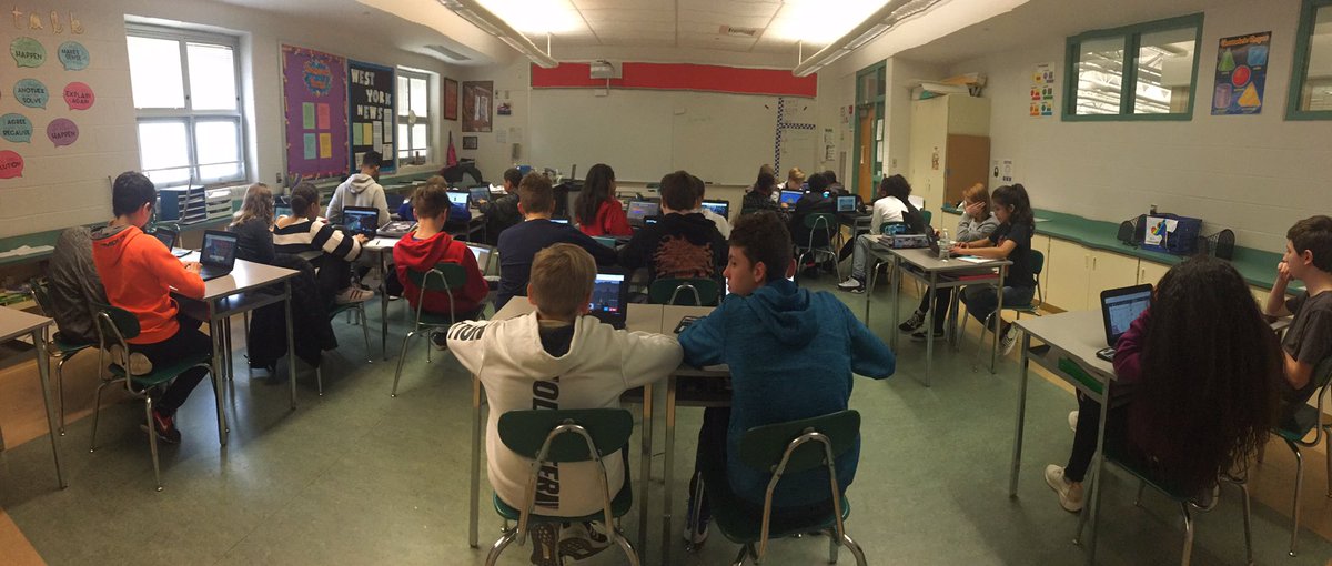 7th graders practicing their math skills. While competing on Sumdog. #wyasd #wyams