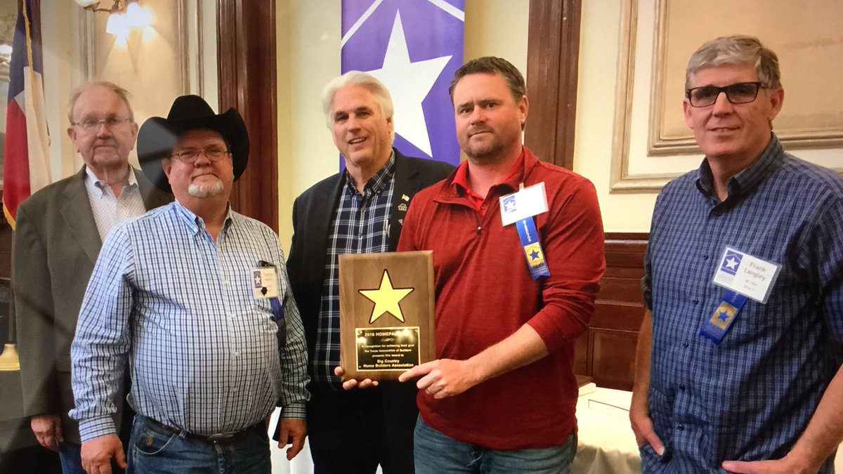 Texas_Builders's tweet photo. TAB’s honored the local home builders association that met or exceeded its 2018 #HOMEPAC goals. @BigCountryHBA exceeded its goal by 648%. Great job by all! https://t.co/b0ryFtdx1Y