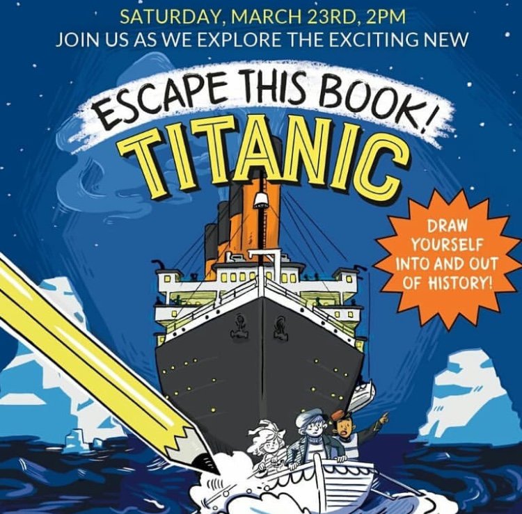 BNWellington's tweet photo. Need a break from Spring Break with the kids? Bring them by on Saturday, March 23rd at 2pm, to join our fun, Escape This Book Kids’ Event. #BNEvent https://t.co/0p68H7rTJR
