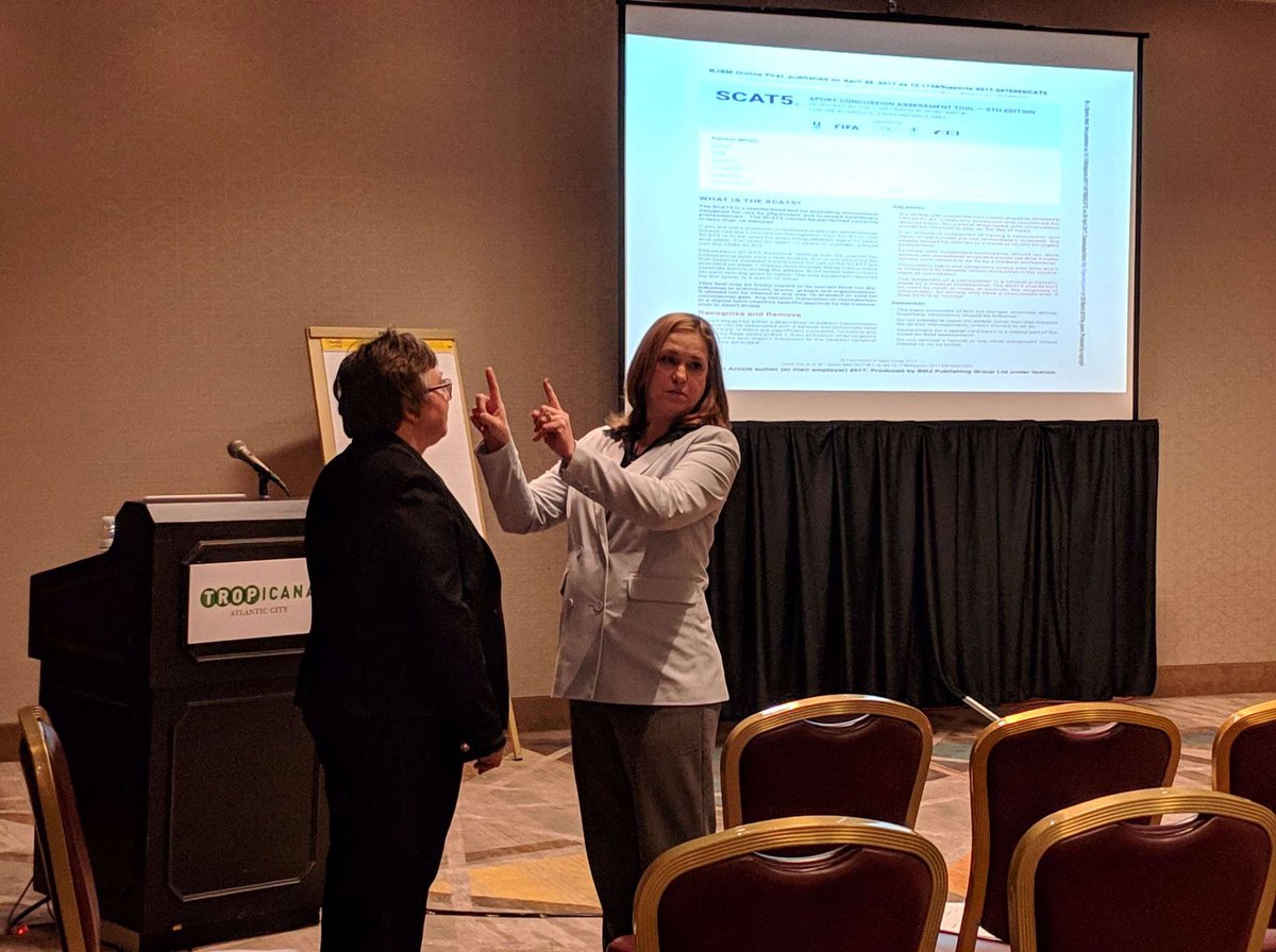 WTLAT88's tweet photo. @ MMontemoreatc @RUATEP alumnae @Barbara55005216 @WTATC88 celebrating #NATM2019 by promoting the AT profession to NJ @enaorg @emergencynurses on sports injuries in the ED and large event medical care. #NJENA @NATA1950 @natad2 @ATSNJ @NATA_SSATC @NATA_COPA https://t.co/PK6gY8iLqW