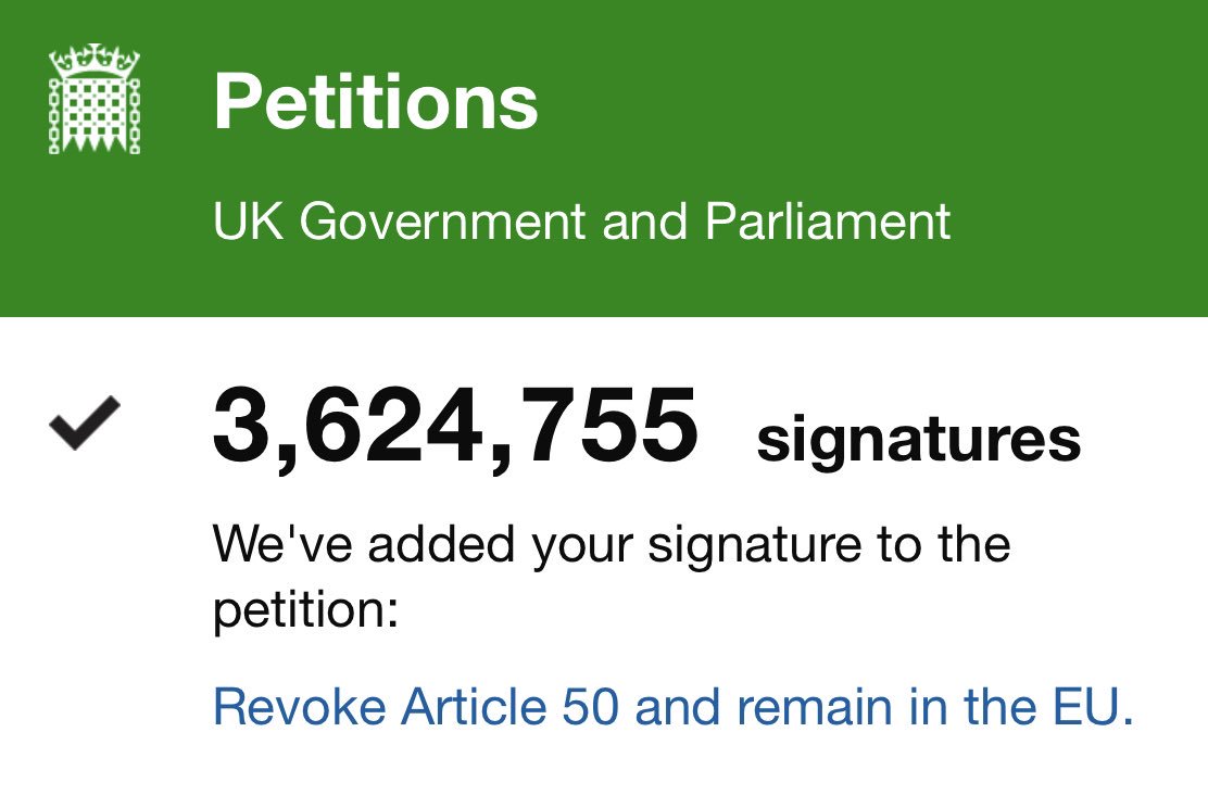 ambler_andy's tweet photo. I know opinions are split on this but I can, in all conscience, not sign this. #NoDeal would be a disaster, #MaysDeal a disaster, #PeoplesVote is our best option. https://t.co/8sKtWKlFXl
