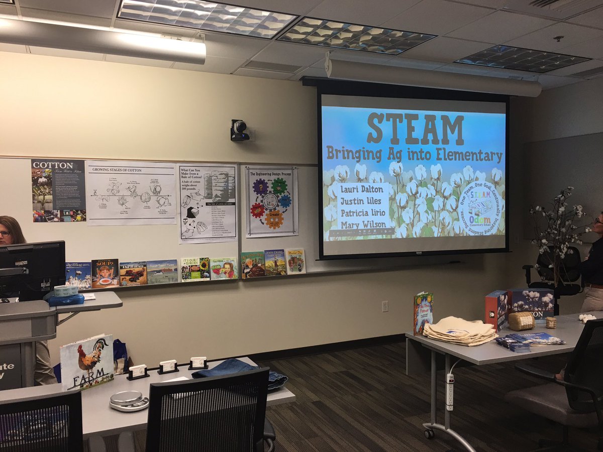 JMOdomElem's tweet photo. We had a blast presented “AG in Elementary” today at GSU STEM Conference!! Thanks to Georgia Cotton Commission and Colquitt County Farm Bureau for your support!!!! @GeorgiaSouthern @STEMGeorgia @TAG_Education @GACottonComm @GaFarmBureau https://t.co/4olIfrvB2q