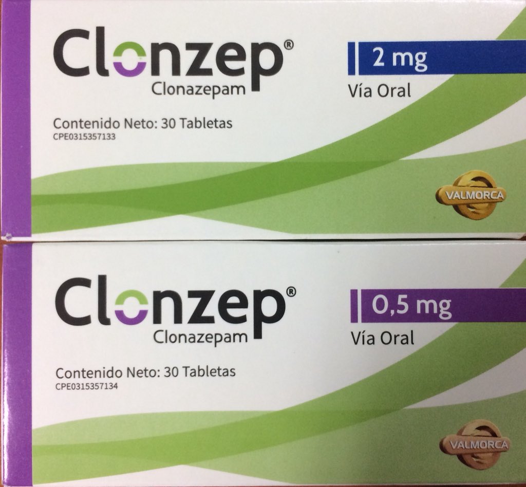 Clonazepam 2 mg 30 tabletas precio — sin receta en línea
