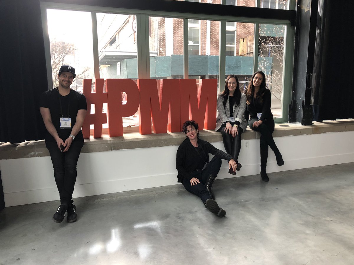 Are those models or product marketers?! Day 2 at Product Marketing Summit NYC with some of the <a href="/Shopify/">Shopify</a> crew ❤️. We’ll keep our day jobs 😂. <a href="/PMMworld/">Product Marketing World</a> #pmm