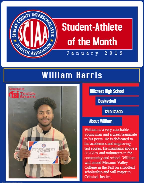 MSCIAAfever's tweet photo. A little late, but please help me congratulate the SCIAA Student-Athletes of the Month for January! Thanks again @TrigonSports for sponsoring this award. https://t.co/eQ28ilpd83