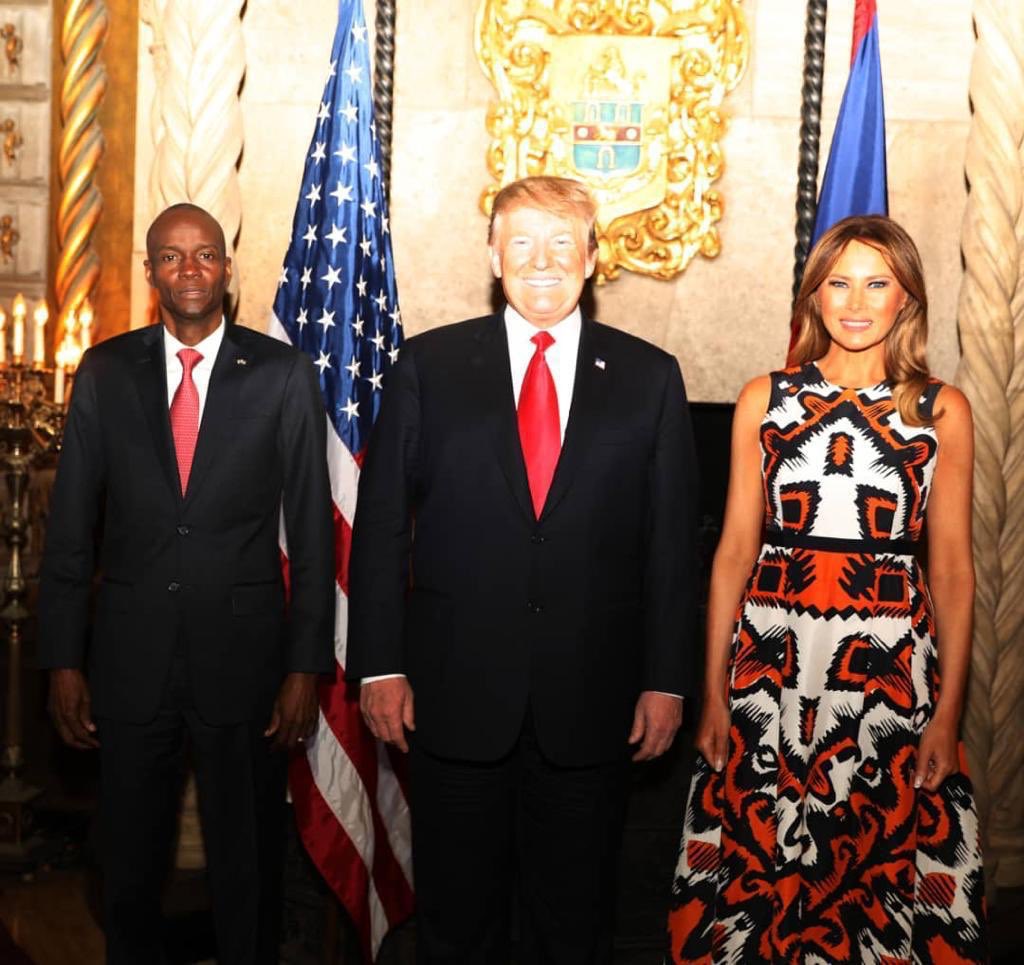 moisejovenel's tweet photo. J’ai été reçu en audience, ce vendredi 22 Mars 2019, par le Président des États-Unis d’Amérique, M. Donald Trump, accompagné de son épouse Melania Trump, dans le cadre du mini-sommet USA/Caraïbes auquel participent également d’autres dirigeants de la Caraïbe. https://t.co/TrDWESW8L6