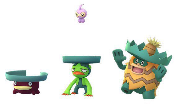 PokemonGoPer's tweet image. Entrenadores,

Les dejamos a la familia #Lotad en su versión #Shiny además de #Castform en su forma normal Shiny 💕

#PokemonGo #VamosNianticLATAM