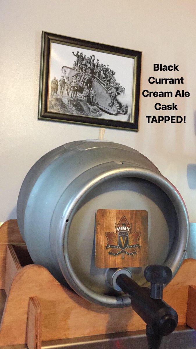 VimyBrewing's tweet photo. We brought back our Black Currant Cream Ale Cask! This one didn’t last long the last time! Come try some before it’s gone! #caskfriday https://t.co/p5l9dXC4Du