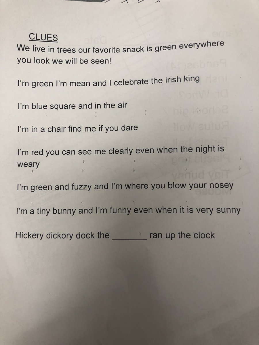 WwesTeam's tweet photo. A small group of our 5th graders still had their career day energy as future teachers and wanted to create an activity. They created a scavenger hunt for our learners who had met their goals today. They even wrote their own clues!! ❤️ #WeSoar #leadership #supriseanddelight https://t.co/6bG179AWqQ