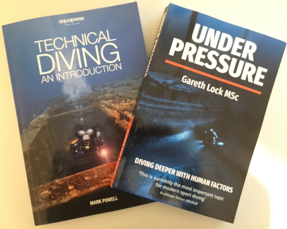 rectotec's tweet photo. Yesterday #underpressure by @HumaninSystem arrived on my door step. I'll add that to #technicaldivinganintroduction by Mark Powell as my reading list next time I go away. Two excellent books by two excellent educators.
#rectotec #bettergetreading https://t.co/mEhwkpu8D6