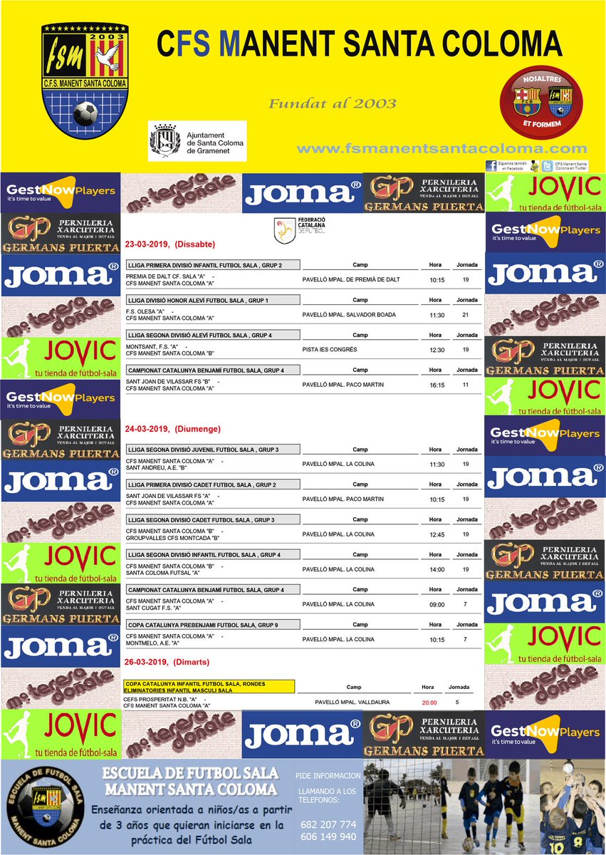 ManentSC's tweet photo. Partidos  de nuestras  categorias  para este fin de semana. https://t.co/qBE2BXuDCd