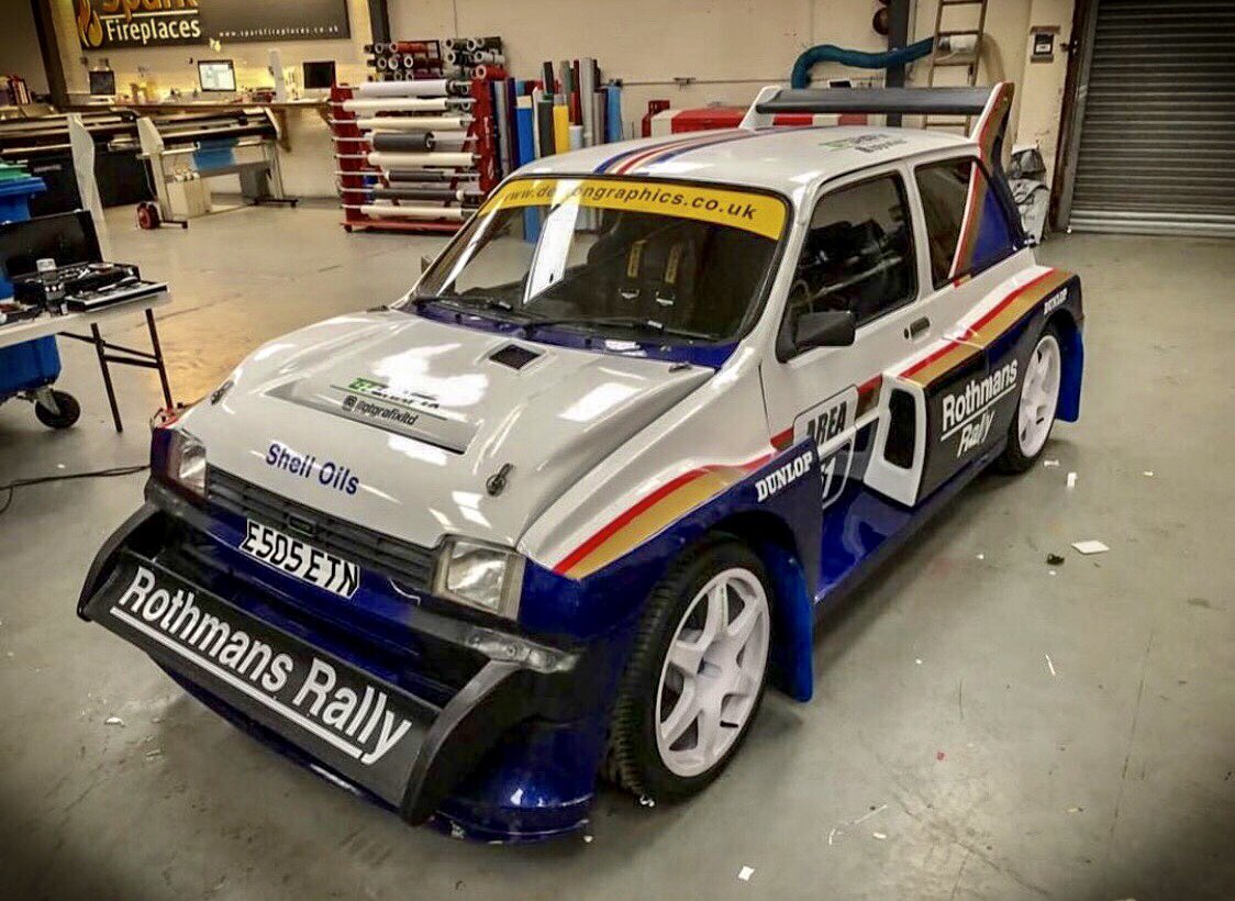 51_engineering's tweet photo. Ladies and Gents we’re thrilled to reveal the finished Rothmans Livery for our mighty 6R4!!

A huge thanks once again to GT Grafix, we can’t wait to share the car with you all throughout show season 🔥

#Area51 #MG #GroupB #GTGrafix https://t.co/kz88XmcWVT