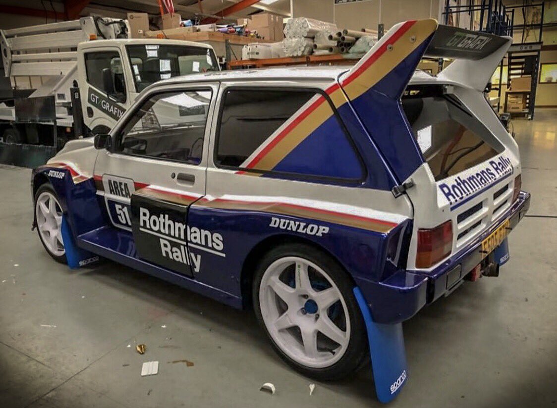 Ladies and Gents we’re thrilled to reveal the finished Rothmans Livery for our mighty 6R4!!

A huge thanks once again to GT Grafix, we can’t wait to share the car with you all throughout show season 🔥

#Area51 #MG #GroupB #GTGrafix