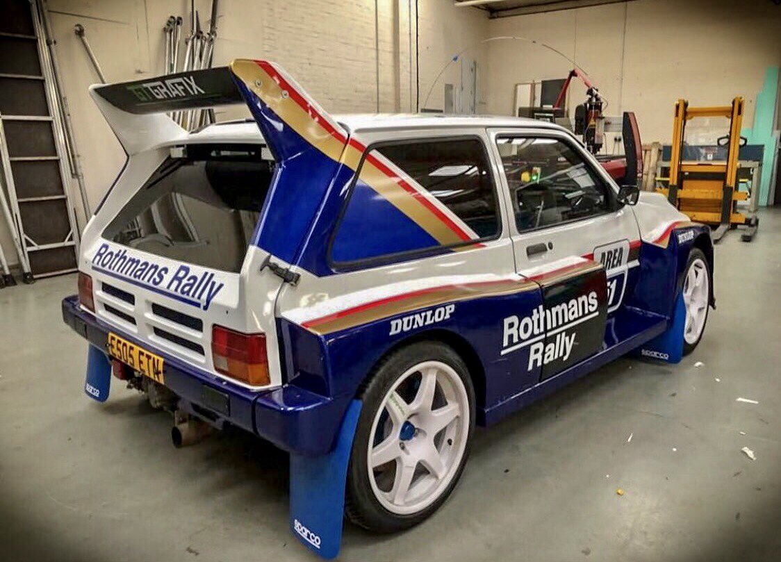 51_engineering's tweet photo. Ladies and Gents we’re thrilled to reveal the finished Rothmans Livery for our mighty 6R4!!

A huge thanks once again to GT Grafix, we can’t wait to share the car with you all throughout show season 🔥

#Area51 #MG #GroupB #GTGrafix https://t.co/kz88XmcWVT