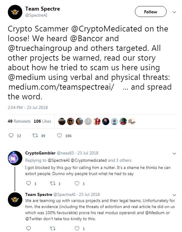 ProofOfFraud's tweet photo. @SpectreAI called it a year ago! #Zerononcense #Cryptomedication #CryptoMedicated #ProofOfResearch #JamesEdwards is a fraud a lie and a cheat.
From threats of physical violence to extortion. Are we passed the hats yet?
https://t.co/E4eJbhe4me
https://t.co/2sW1u7v2VF
@neas83 https://t.co/TnlzQ5OjgK