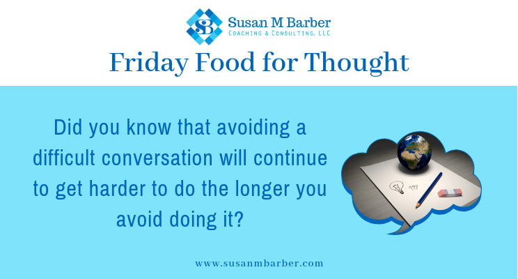 SusanMBarber's tweet photo. It is a lot easier to avoid difficult conversations, but...
#avoidingconversations #leadership https://t.co/zaCHmxnDkO