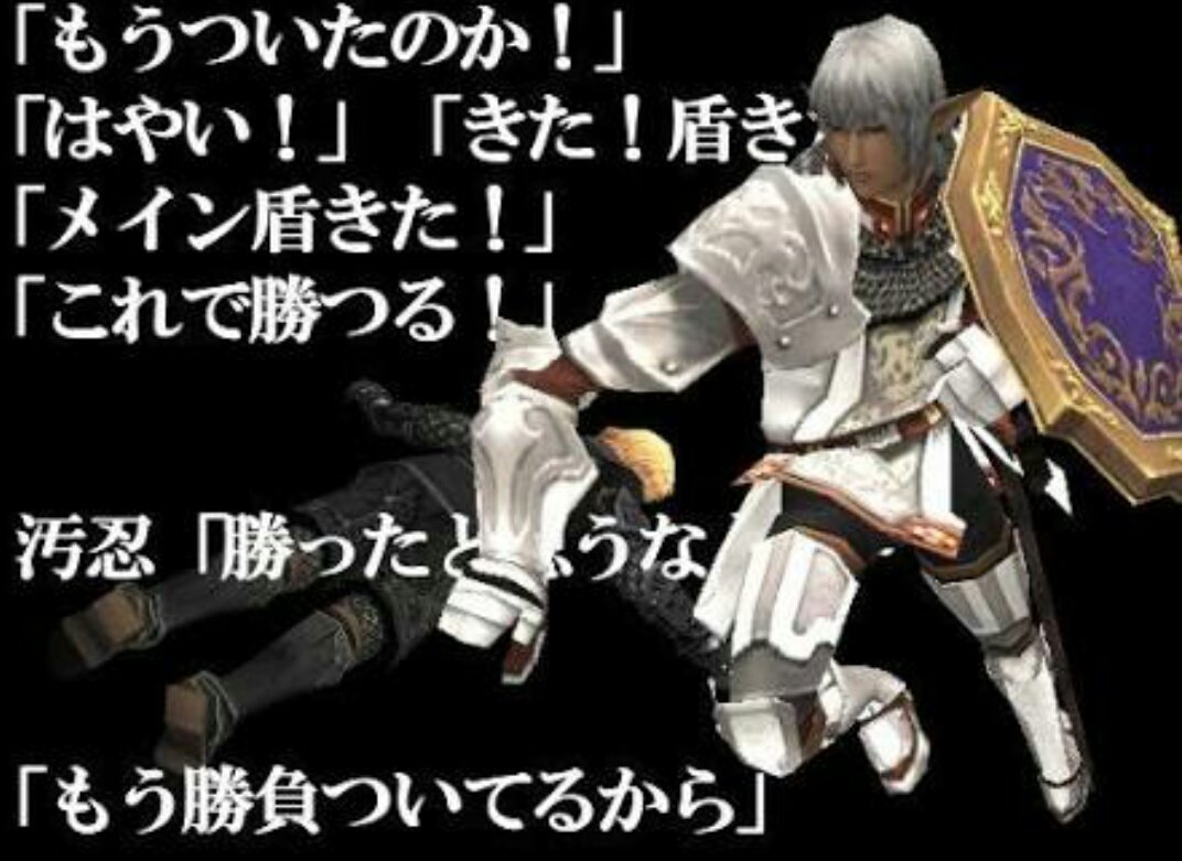桜庭ちぇしゃ ネタ自体古いかもですが ほんと 昨日信助さんが来た時は メイン盾来たー これで勝つる 的な心情だったわけで 個人的に信助さんに対してブロントさんのイメージ抱いております っ W C