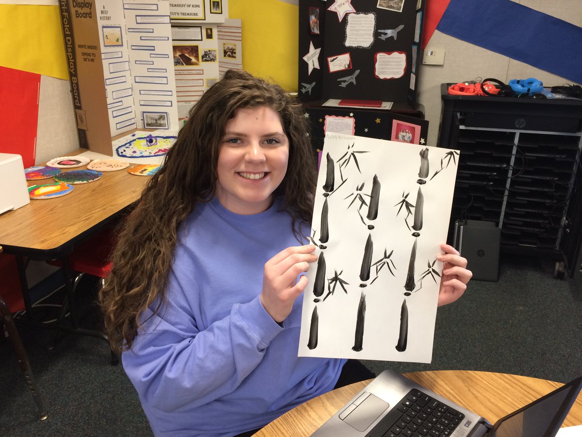 SnowlineAcademy's tweet photo. Lots of art going on @SnowlineAcademy this week. Our high school art class is studying Asian Art and our 8th graders are studying Toulouse-Lautrec. @SnowlineJUSD @RHolmanSJUSD https://t.co/5gtJp2KfWX