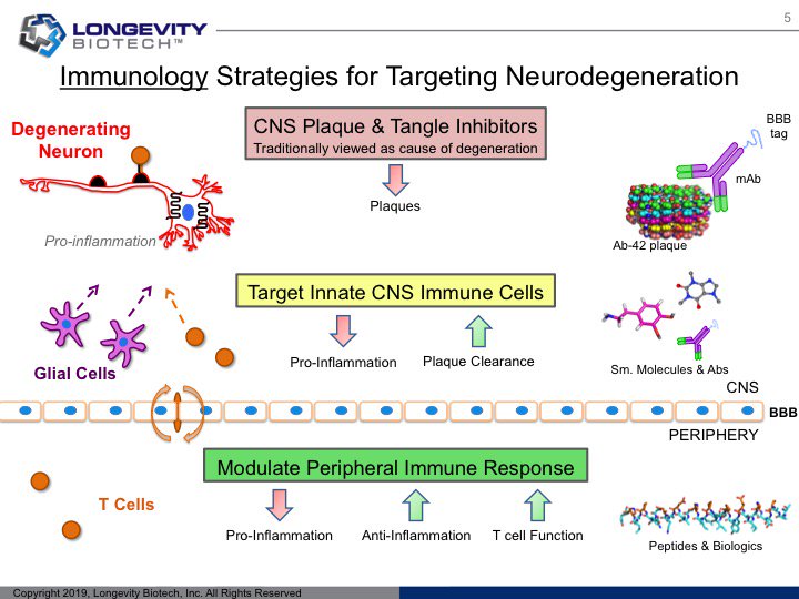 LongevityBio's tweet photo. 1/There has been alot of talk regarding new approaches to tackle neurodegeneration in light of $BIIB this week.   While we are also disappointed at the result - progress requires failure.  Thankfully, there are other approaches being investigated... https://t.co/uWhL9zkoRi https://t.co/eivpv0ag6B