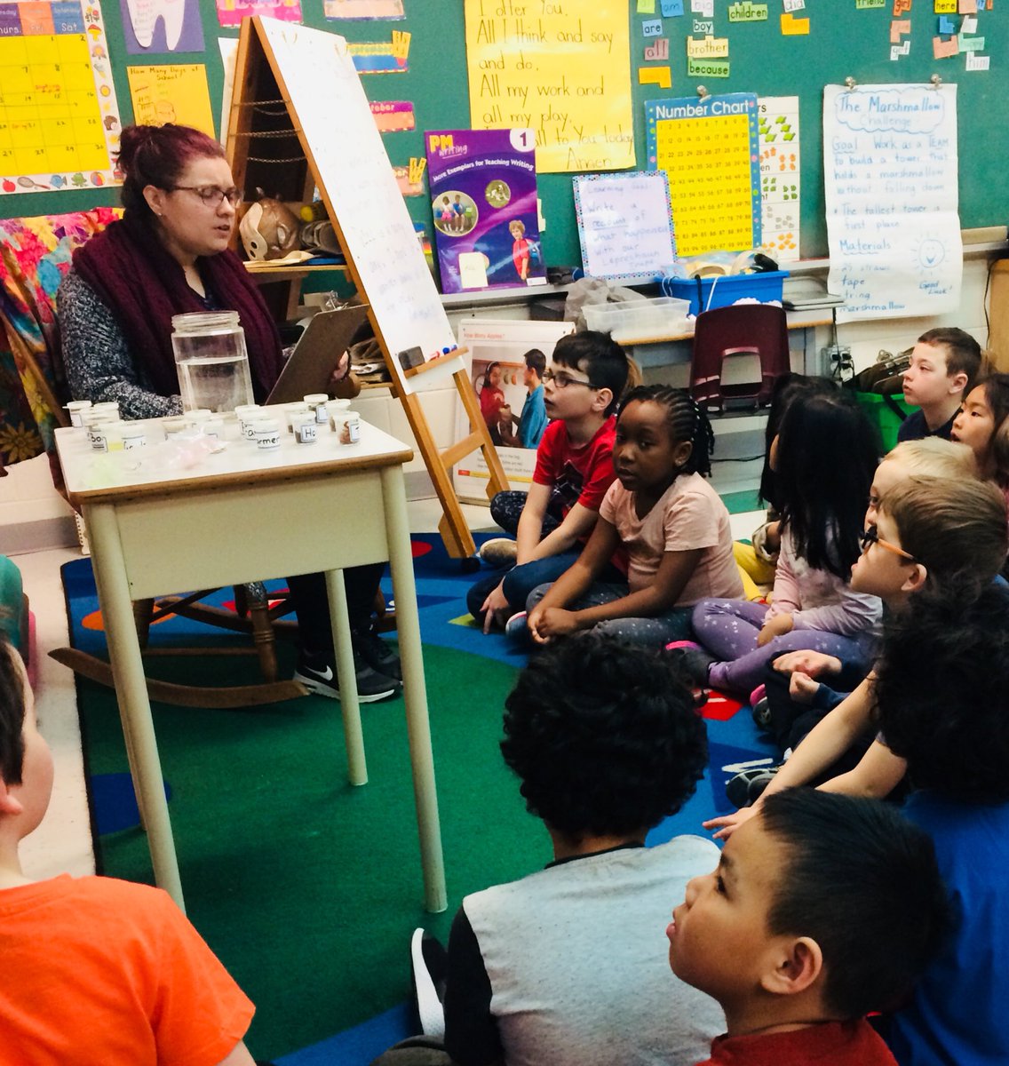 NancyLynneAnde1's tweet photo. Students were very engaged as Miss Anna taught us a water/pollution awareness science lesson today @StMartinOCSB https://t.co/daZw0Z4Jgj