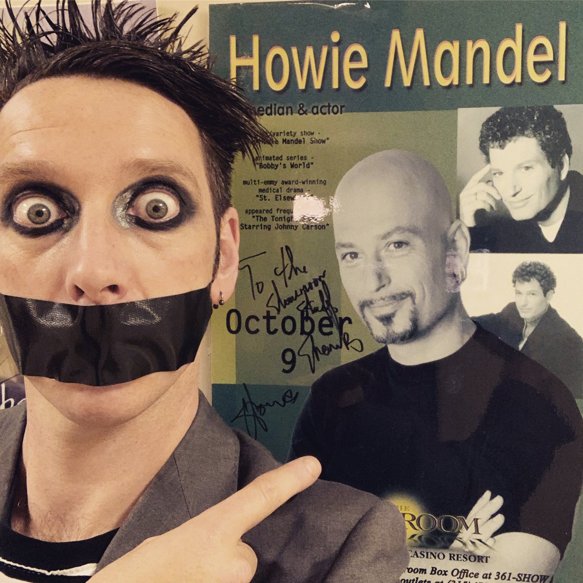 Where is this?RT @TapeFaceBoy: Hanging out with @howiemandel backstage at t...