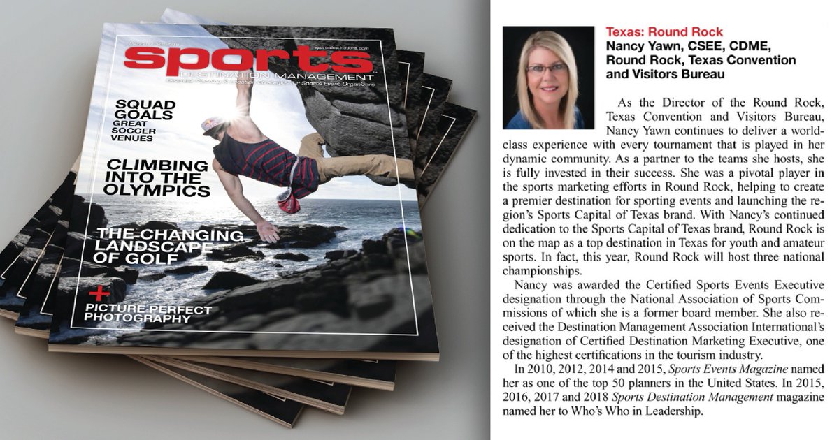 Congratulations to our client Nancy Yawn with <a href="/SportsCapital/">Capital Sports</a> on the well-deserved recognition of being named "Who's Who in Leadership" by <a href="/SDM_Overtime/">Sports Destinations</a>! #AdAgency #ClientSuccess #SportsCapitalofTexas